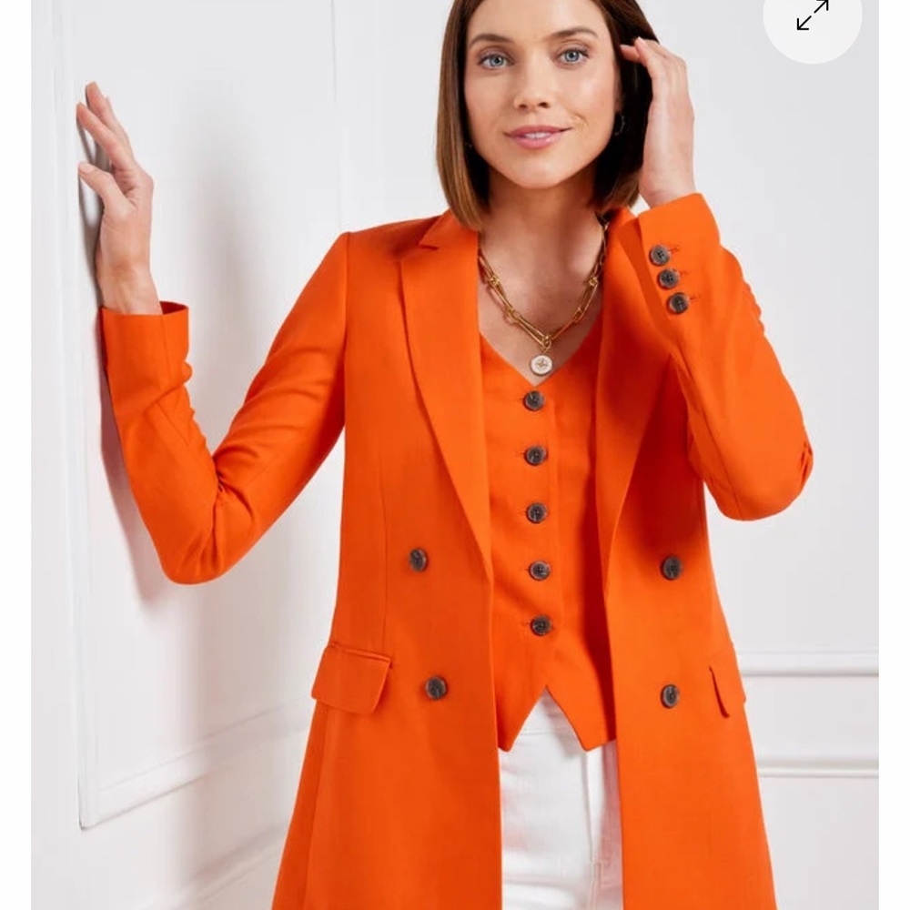 Talbots Bold Orange Blazer